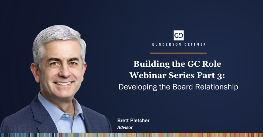 Developing the Board Relationship